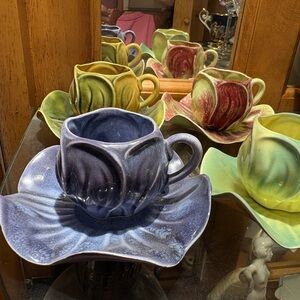 Vintage Kipp Ceramics ‘47 Flower Demitasse Set of 4